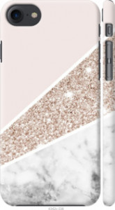 Чехол на iPhone SE 2022 Пастельный мрамор 4342m-3737 (Серый)