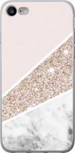 Чехол на iPhone SE 2022 Пастельный мрамор 4342t-3737 (Серый)