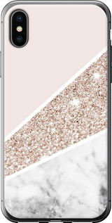 Чохол на iPhone X Пастельний мармур 4342t-1050 (Сірий)