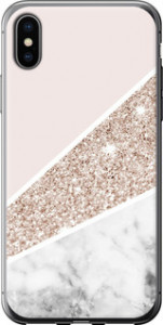 Чохол на iPhone X Пастельний мармур 4342t-1050 (Сірий)