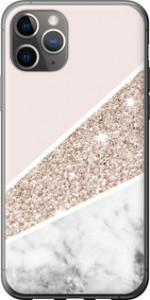 Чохол на iPhone 11 Pro Max Пастельний мармур 4342t-1723 (Сірий)