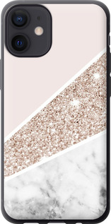 Чехол на iPhone 12 Mini Пастельный мрамор 4342u-2071 (Серый)
