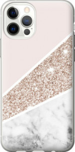 Чохол на iPhone 12 Пастельний мармур 4342t-2053 (Сірий)