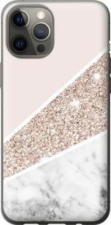 Чехол на iPhone 12 Pro Max Пастельный мрамор 4342u-2054 (Серый)