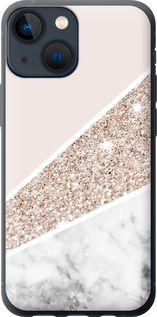 Чехол на iPhone 13 Mini Пастельный мрамор 4342u-2373 (Серый)