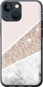 Чехол на iPhone 13 Mini Пастельный мрамор 4342u-2373 (Серый)