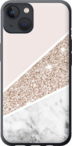 Чехол на iPhone 13 Пастельный мрамор 4342u-2374 (Серый)