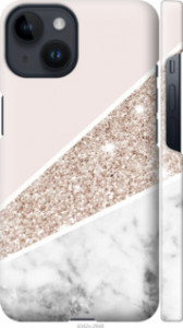 Чехол на iPhone 14 Пастельний мармур 4342m-2648 (Сірий)