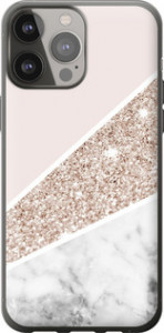 Чехол на iPhone 13 Pro Max Пастельный мрамор 4342u-2371 (Серый)
