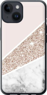 Чохол на iPhone 14 Пастельний мармур 4342u-2648 (Сірий)