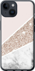 Чохол на iPhone 14 Пастельний мармур 4342u-2648 (Сірий)