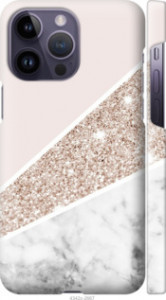 Чохол на iPhone 14 Pro Max Пастельний мармур 4342m-2667 (Сірий)
