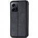Фото Кожаный чехол-книжка GETMAN Cubic (PU) для Xiaomi Redmi Note 12 4G (Черный) на vchehle.ua