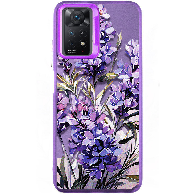 TPU+PC чехол TakiTaki Magic glow для Xiaomi Redmi Note 11 Pro 4G/5G / 12 Pro 4G (Lavender / Purple)