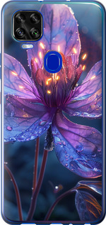 Чехол для ZTE Blade V2020 Магический цветок (Фиолетовый)