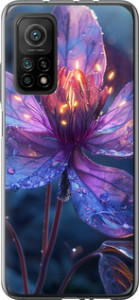 Чехол для Xiaomi Mi 10T Магический цветок (Фиолетовый)