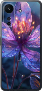 Чехол для Xiaomi Redmi 13C Магический цветок (Фиолетовый)