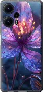 Чехол для Xiaomi Redmi Note 12 Turbo Магический цветок (Фиолетовый)