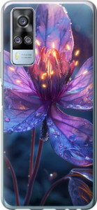 Чехол для Vivo Y51 2020 Магический цветок (Фиолетовый)