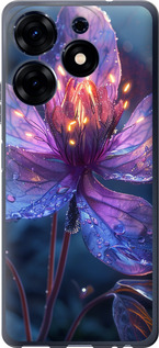Чохол для Tecno Spark 10 Pro Магічний квітка (Фіолетовий)