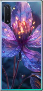 Чехол для Samsung Galaxy Note 10 Магический цветок (Фиолетовый)