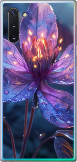 Чехол для Samsung Galaxy Note 10 Магический цветок (Фиолетовый)