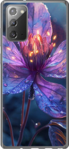 Чехол для Samsung Galaxy Note 20 Магический цветок (Фиолетовый)