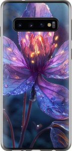 Чехол для Samsung Galaxy S10 Магический цветок (Фиолетовый)