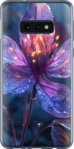 Чехол для Samsung Galaxy S10e Магический цветок (Фиолетовый)