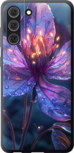 Чехол для Samsung Galaxy S21 FE Магический цветок (Фиолетовый)