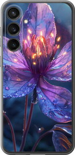 Чехол для Samsung Galaxy S23 FE Магический цветок (Фиолетовый)