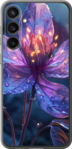 Чехол для Samsung Galaxy S23 FE Магический цветок (Фиолетовый)