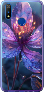 Чехол для Realme 3 Pro Магический цветок (Фиолетовый)