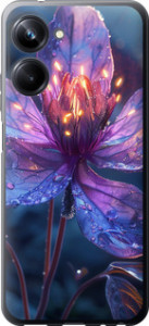 Чехол для Realme 10 Pro Магічний квітка (Фіолетовий)