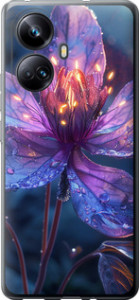 Чехол для Realme 10 Pro Plus Магический цветок (Фиолетовый)