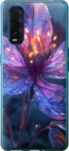 Чехол для Oppo Find X2 Магический цветок (Фиолетовый)