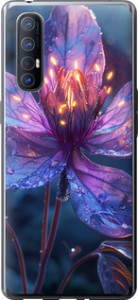 Чохол для Oppo Reno 3 Pro Магічний квітка (Фіолетовий)