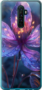 Чехол для Oppo Reno Ace Магический цветок (Фиолетовый)