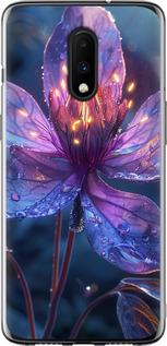 Чехол для OnePlus 7 Магический цветок (Фиолетовый)