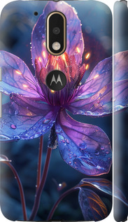 Чехол для Motorola MOTO G4 PLUS Магический цветок (Фиолетовый)