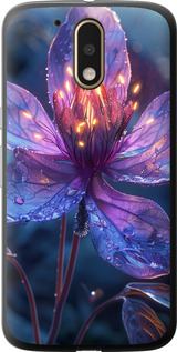 Чехол для Motorola MOTO G4 PLUS Магический цветок (Фиолетовый)