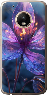 Чехол для Motorola Moto G5 PLUS Магический цветок (Фиолетовый)
