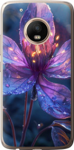Чехол для Motorola Moto G5 PLUS Магический цветок (Фиолетовый)