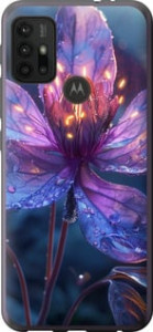 Чехол для Motorola Moto G20 Магический цветок (Фиолетовый)