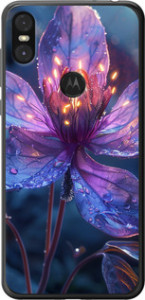 Чехол для Motorola One Магический цветок (Фиолетовый)