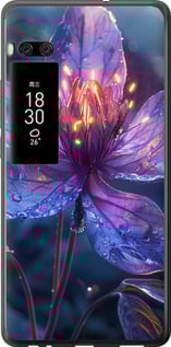 Чехол для Meizu Pro 7 Plus Магический цветок (Фиолетовый)