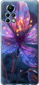 Чехол для Infinix Note 11 Pro Магический цветок (Фиолетовый)