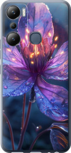 Чехол для Infinix Hot 20i Магический цветок (Фиолетовый)