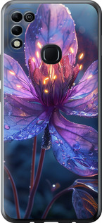 Чехол для Infinix Hot 11 Play Магический цветок (Фиолетовый)