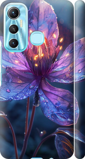 Чехол для Infinix Hot 11 Магический цветок (Фиолетовый)